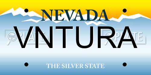 VNTURA Nevada License Plate