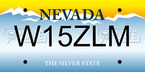 W15ZLM Nevada License Plate