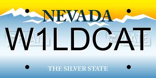 W1LDCAT Nevada License Plate