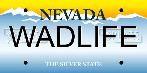 WADLIFE Nevada License Plate