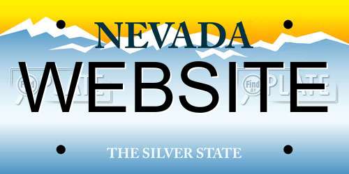 WEBSITE Nevada License Plate