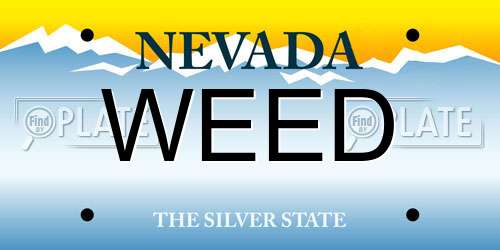 WEED Nevada License Plate