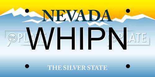 WHIPN Nevada License Plate