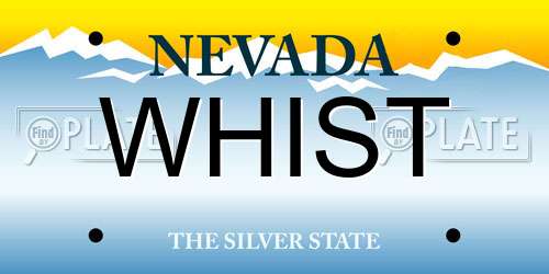 WHIST Nevada License Plate