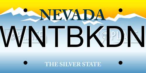 WNTBKDN Nevada License Plate