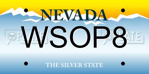 WSOP8 Nevada License Plate