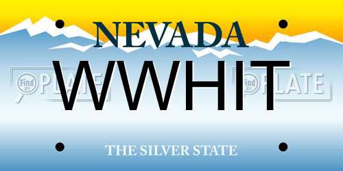 WWHIT Nevada License Plate