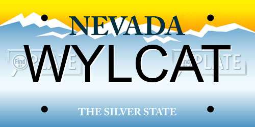 WYLCAT Nevada License Plate
