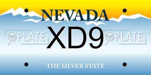 XD9 Nevada License Plate