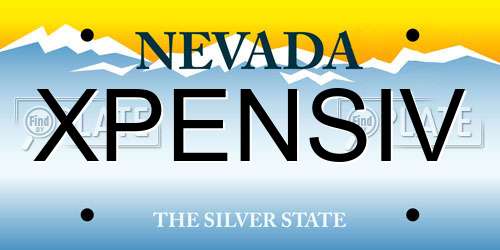 XPENSIV Nevada License Plate