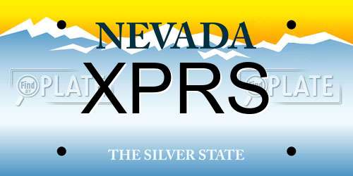 XPRS Nevada License Plate