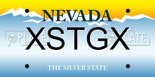 XSTGX Nevada License Plate