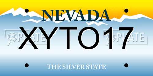 XYTO17 Nevada License Plate