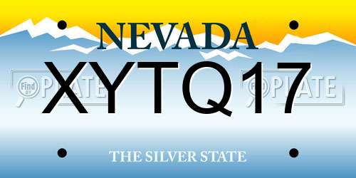 XYTQ17 Nevada License Plate