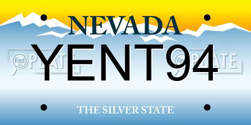 YENT94 Nevada License Plate