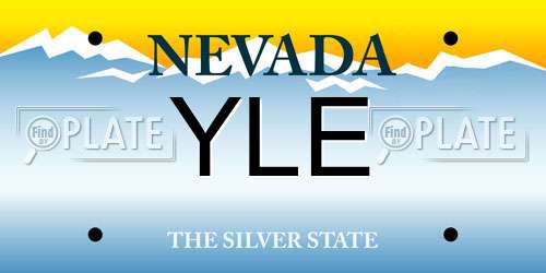 YLE Nevada License Plate