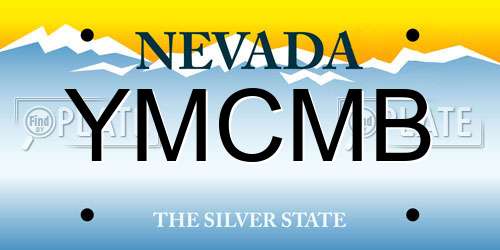 YMCMB Nevada License Plate