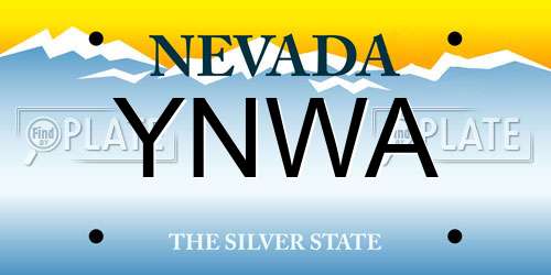 YNWA Nevada License Plate