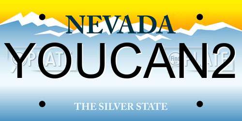 YOUCAN2 Nevada License Plate