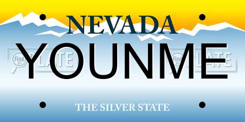 YOUNME Nevada License Plate