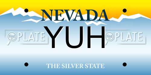 YUH Nevada License Plate