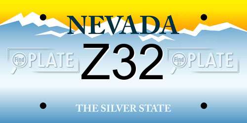 Z32 Nevada License Plate