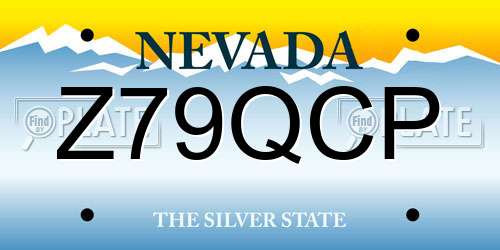 Z79QCP Nevada License Plate