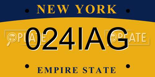 024IAG New York License Plate
