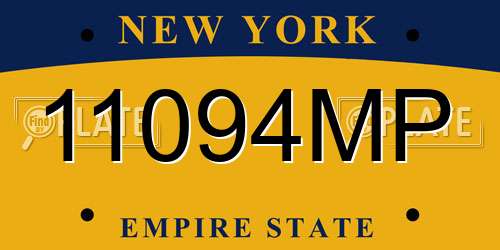 11094MP New York License Plate
