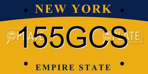 155GCS New York License Plate