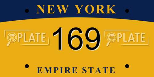 169 New York License Plate