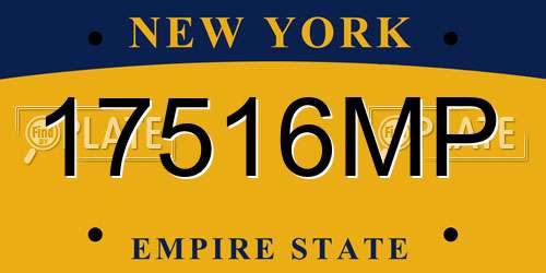 17516MP New York License Plate