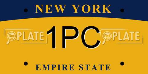1PC New York License Plate