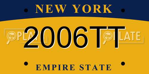2006TT New York License Plate
