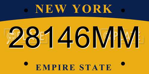 28146MM New York License Plate