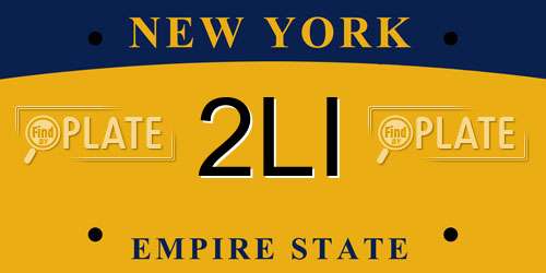 2LI New York License Plate