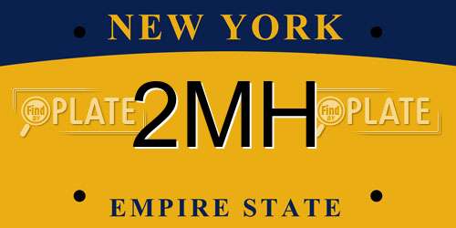 2MH New York License Plate