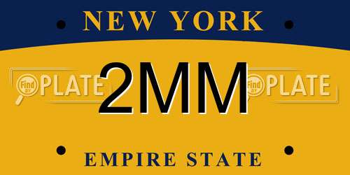2MM New York License Plate