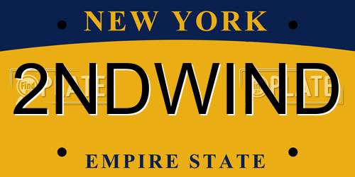 2NDWIND New York License Plate