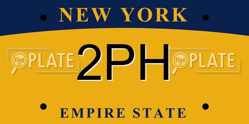 2PH New York License Plate