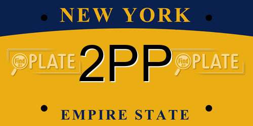 2PP New York License Plate