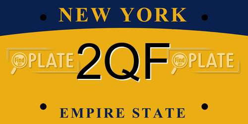 2QF New York License Plate