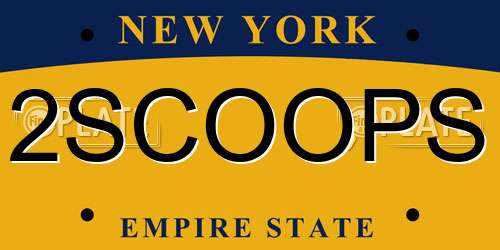 2SCOOPS New York License Plate