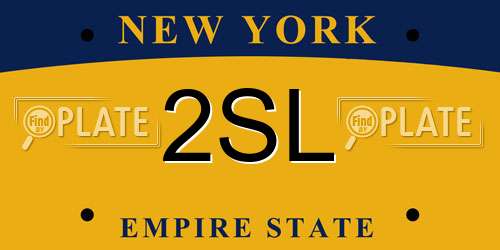 2SL New York License Plate