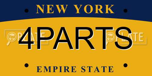 4PARTS New York License Plate