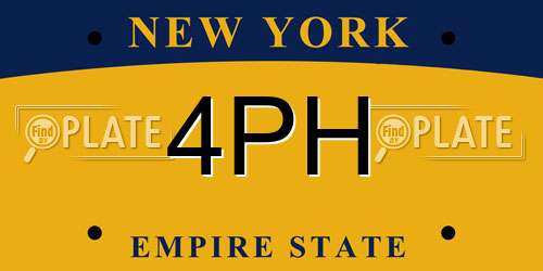4PH New York License Plate