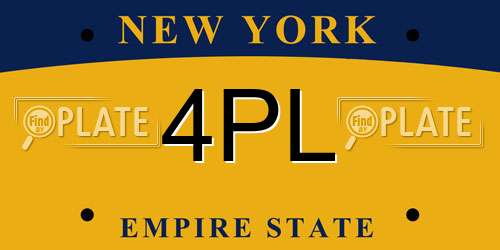 4PL New York License Plate