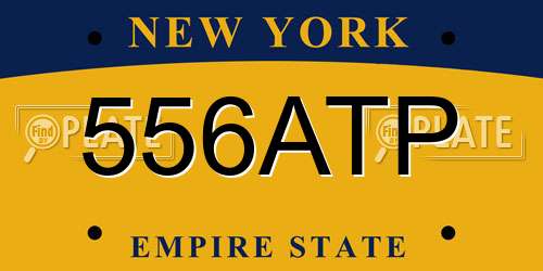 556ATP New York License Plate