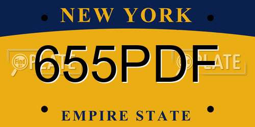 655PDF New York License Plate