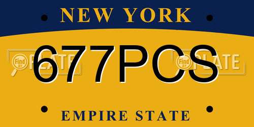 677PCS New York License Plate